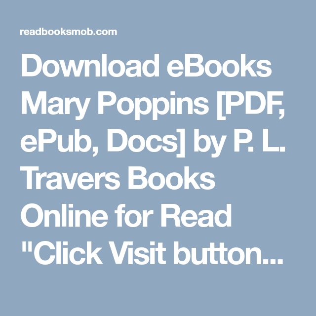 mary poppins epub free download