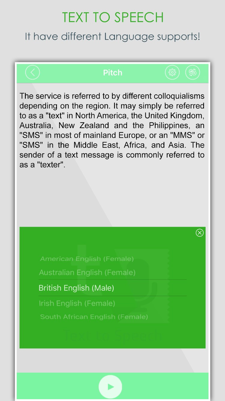 ios app text to speech ebook reader