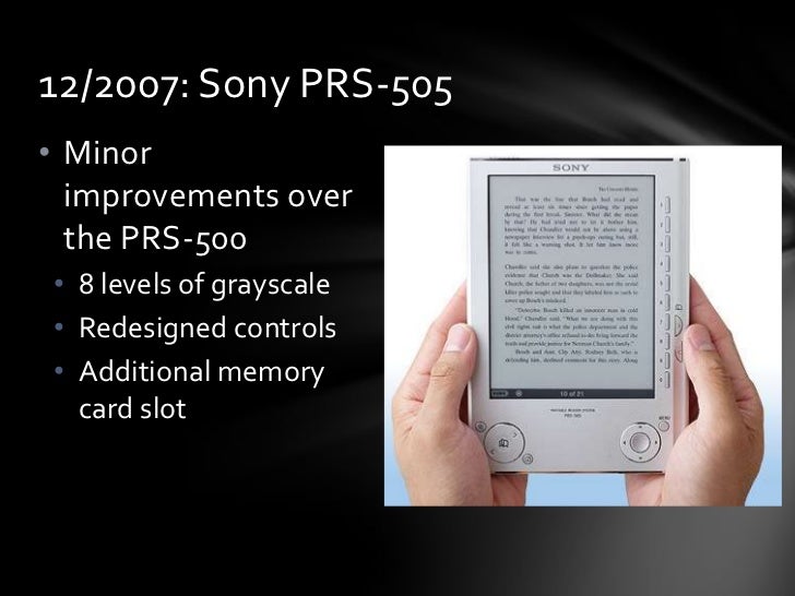 sony ebook reader prs 505 software